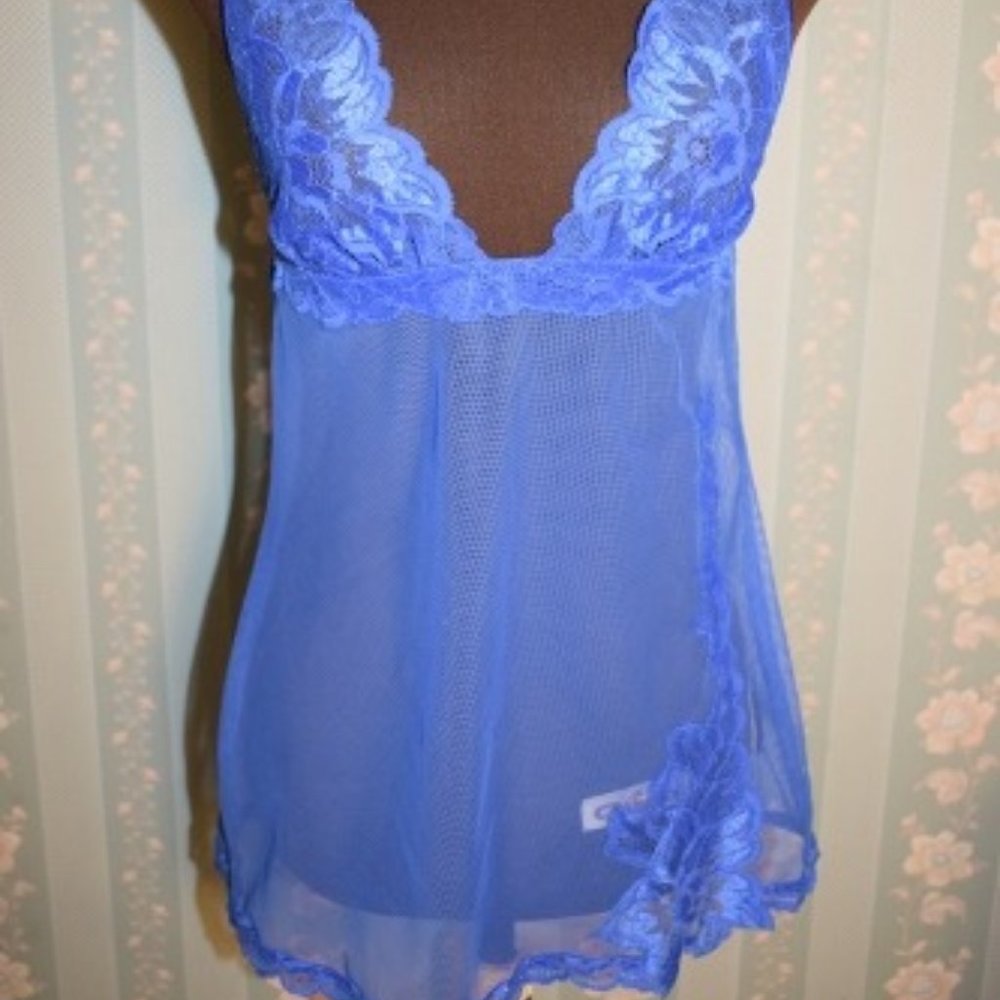 Victoria's Secret Blue Babydoll Set Sz X-Small